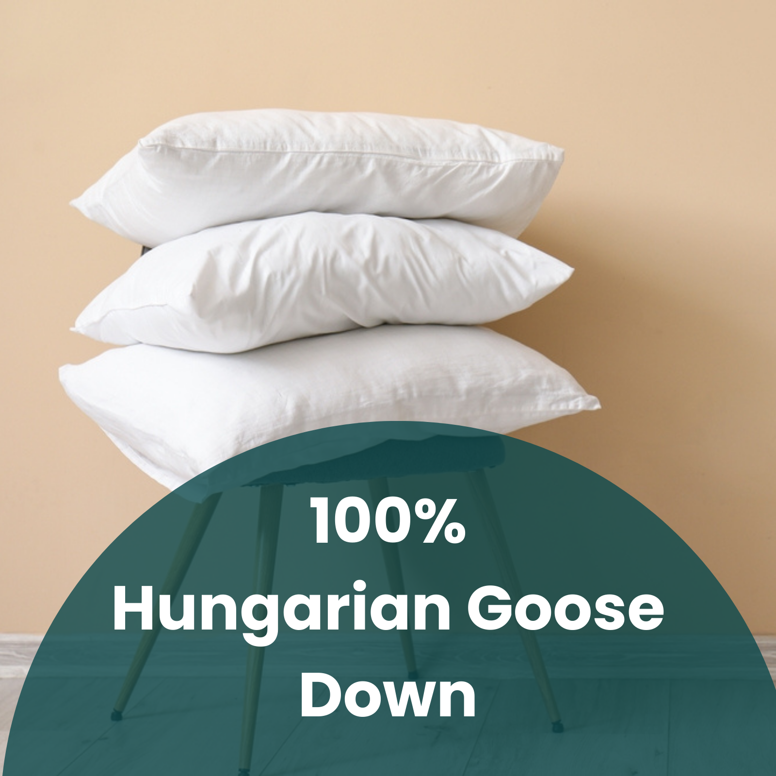 Hungarian Goose Down Pillows, 1000g Pair - UK's Best