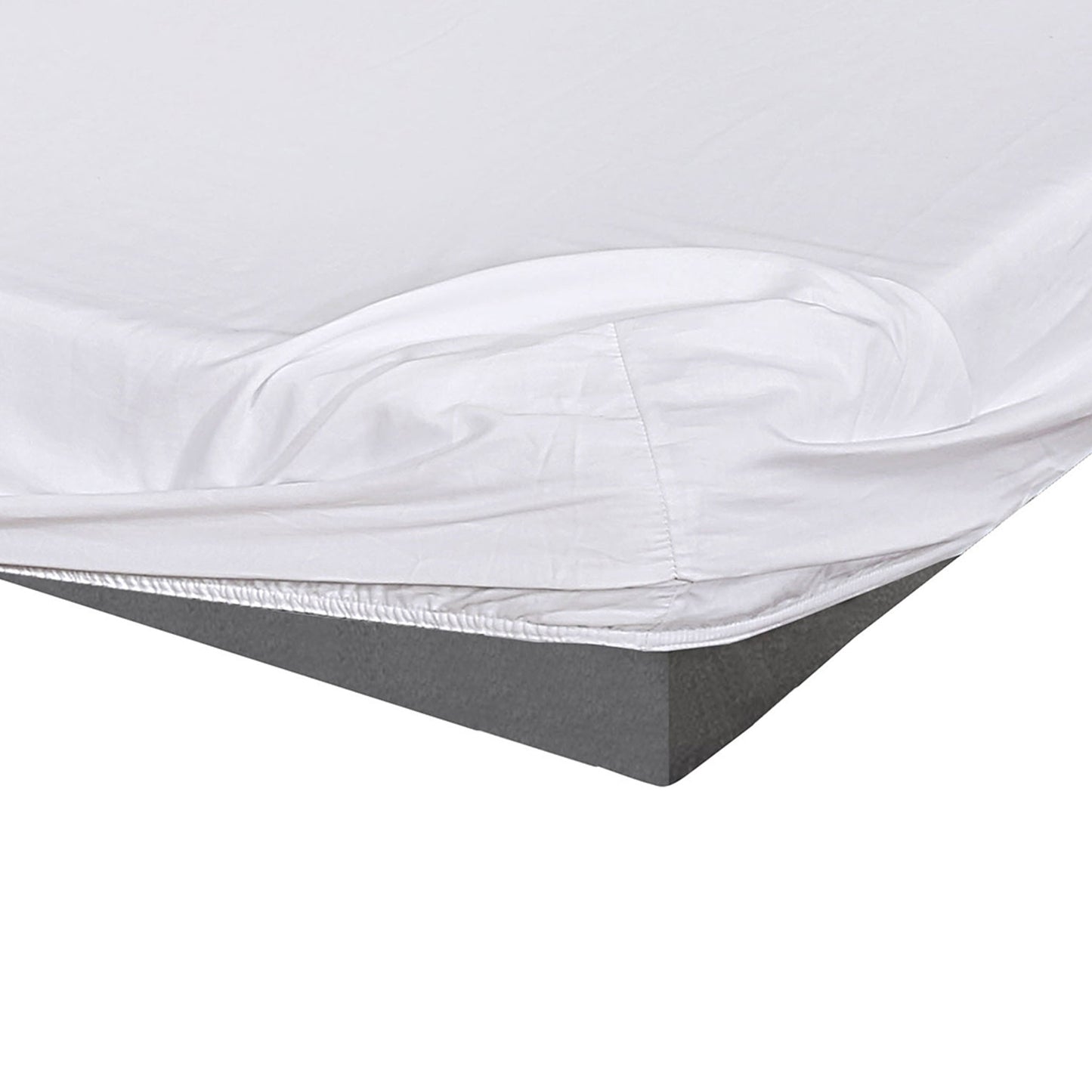 300 Thread Count  White Silky Soft Satin Fitted bed Sheets