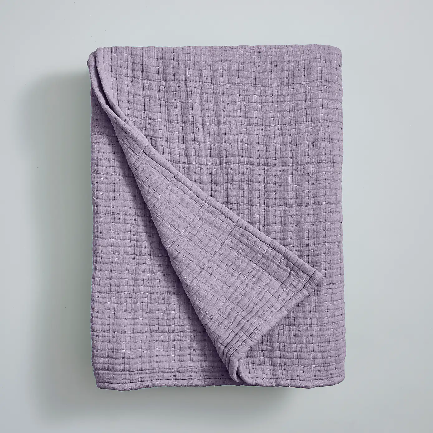 Cotton-Muslin-Throw-Lilac