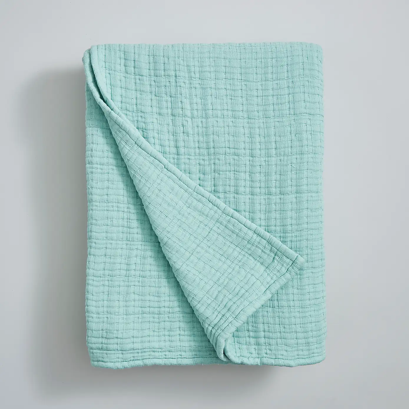 Cotton-Muslin-Throw-Seafoam