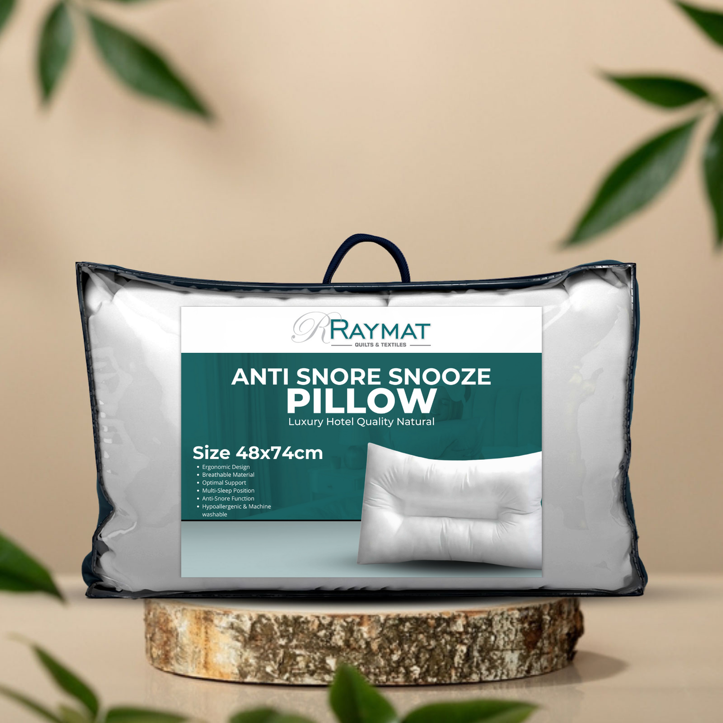 Anti Snore Support Pillow Snooze Control Sleep Better Raymat Textiles