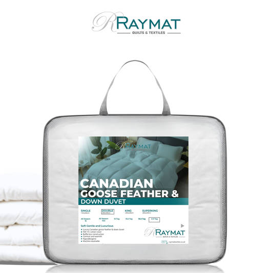 Raymat™ 100% Luxury Canadian Goose Feather & Down Duvet - Double