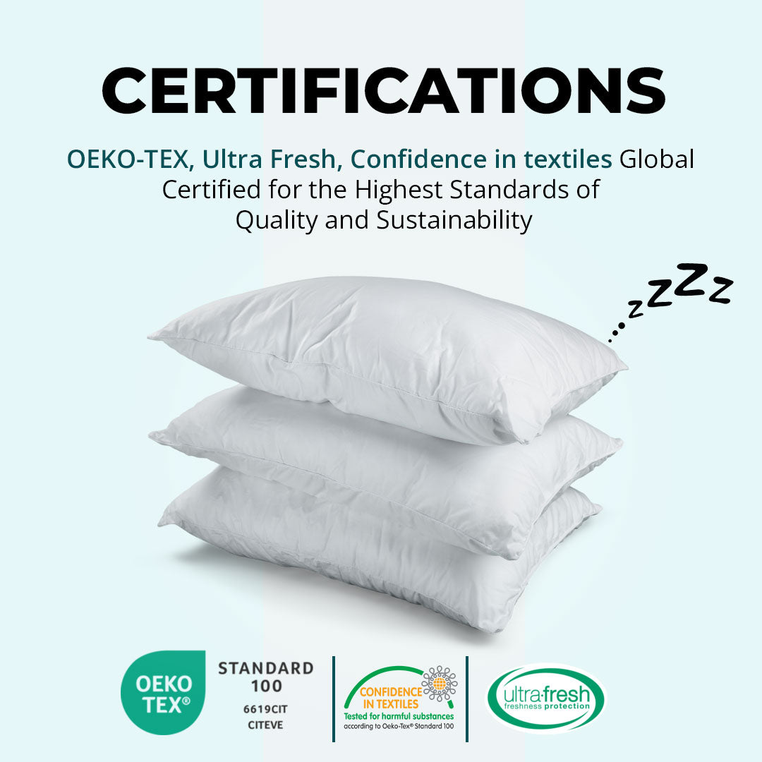 Natural Merino Wool  Cotton Cover Pillows