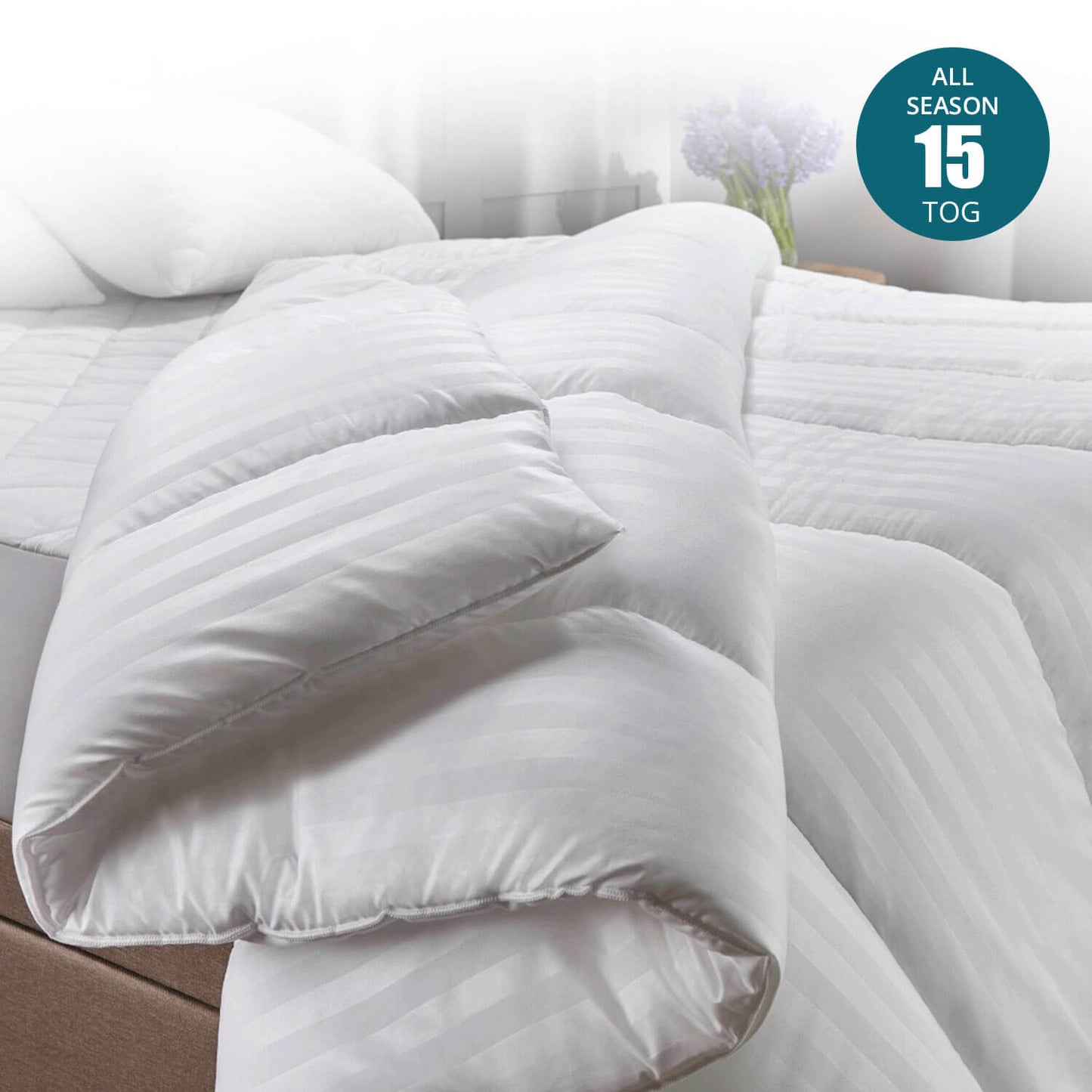 Raymat™ Luxurious Microfibre  Duvet - (4.5 + 10.5) 15 Tog All Season