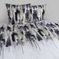 400TC 100% Organic Cotton Percale Duvet Cover Set Watery Stripes Print